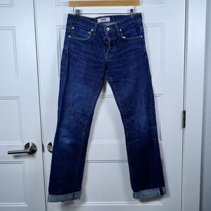 Baldwin Jeans Men‎ 28x30 Blue The Reed Selvedge Classic Straight Denim Faded
